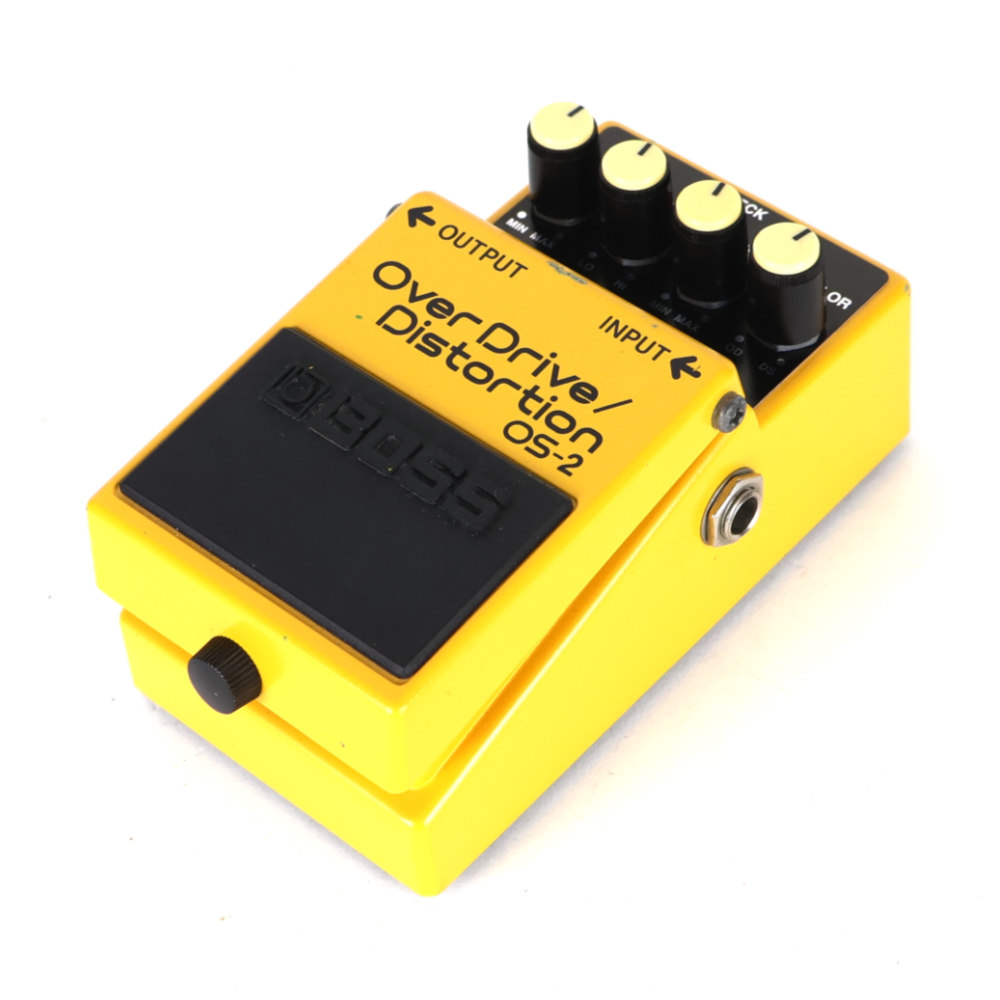 【中古】オーバードライブ ディストーション エフェクター BOSS OS-2 OverDrive Distortion ギターエフェクター 斜めアングル画像