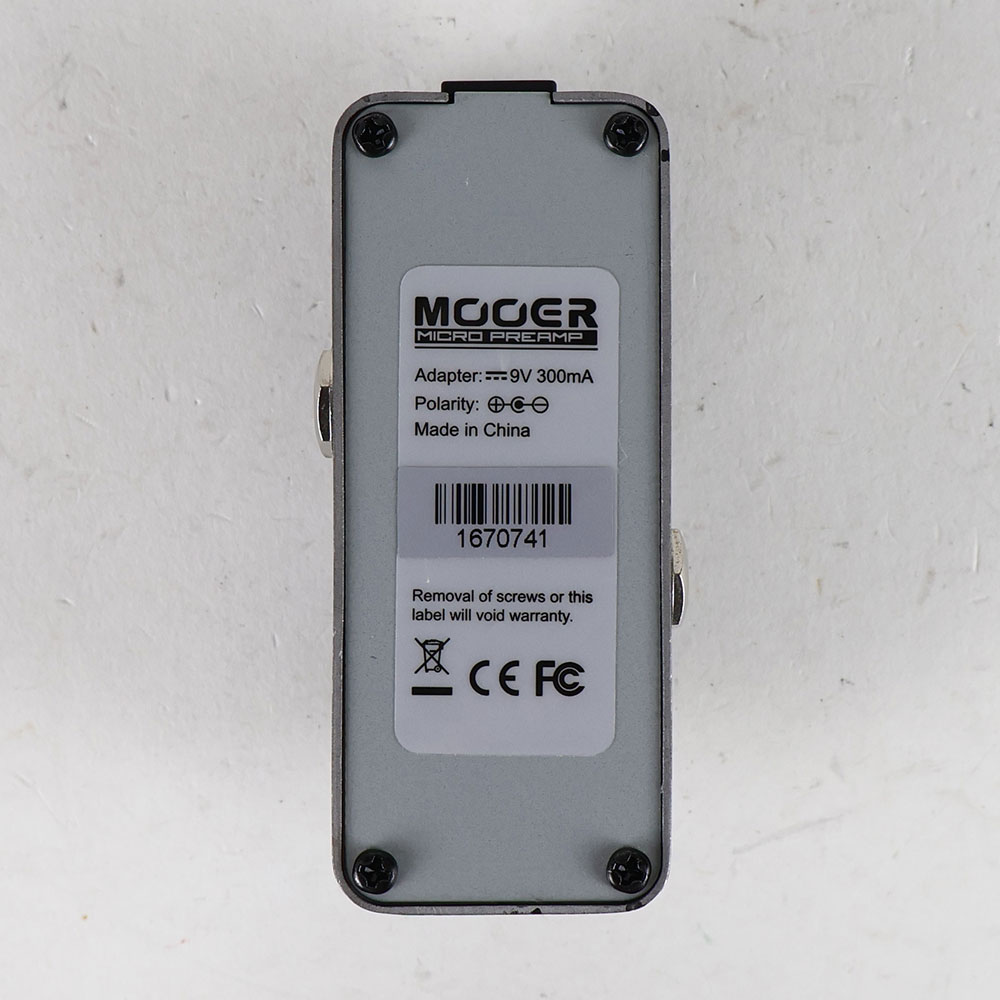 【中古】 Mooer Micro Preamp 008 プリアンプ ギターエフェクター 裏面