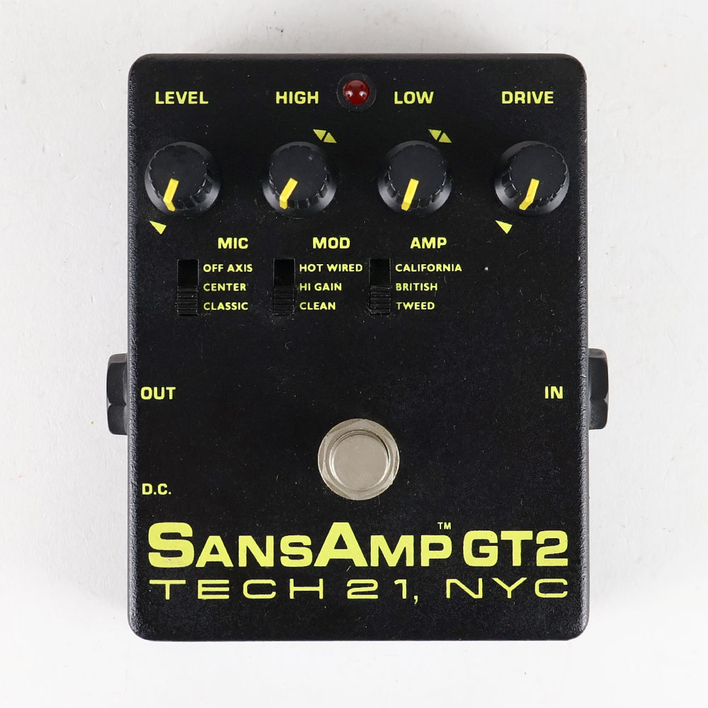 【中古】 TECH21 SansAmp GT2 アンプシミュレーター ギターエフェクター 正面