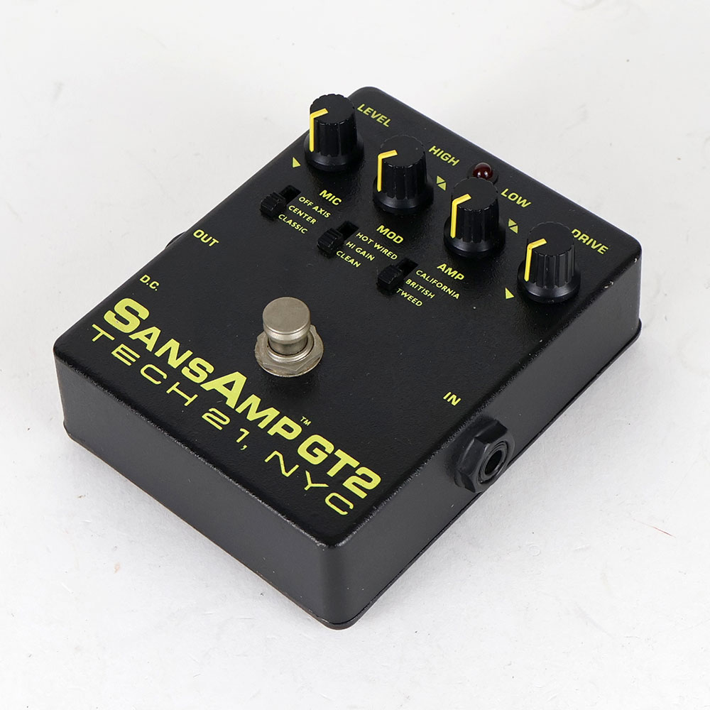 【中古】 TECH21 SansAmp GT2 アンプシミュレーター ギターエフェクター 全体