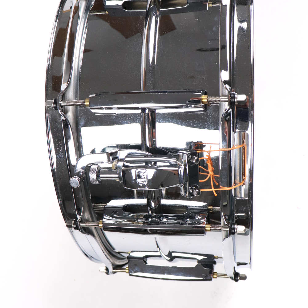 【中古】 スネアドラム パール Pearl SensiTone Steel Custom Alloy 14x6.5 スチールシェル ストレイナー