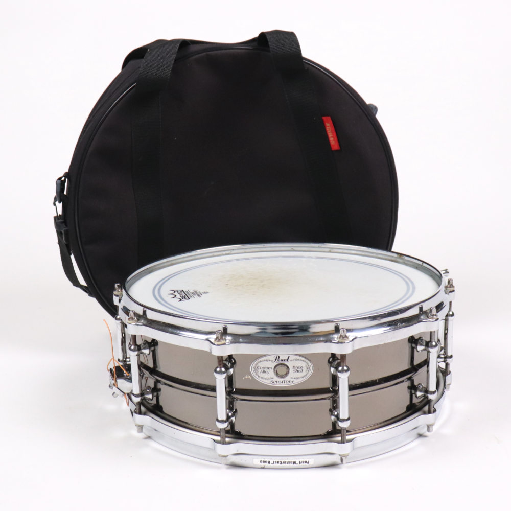 【中古】 スネアドラム パール Pearl SCB1450B Sensitone Classic II BRASS Custom Alloy 14x5