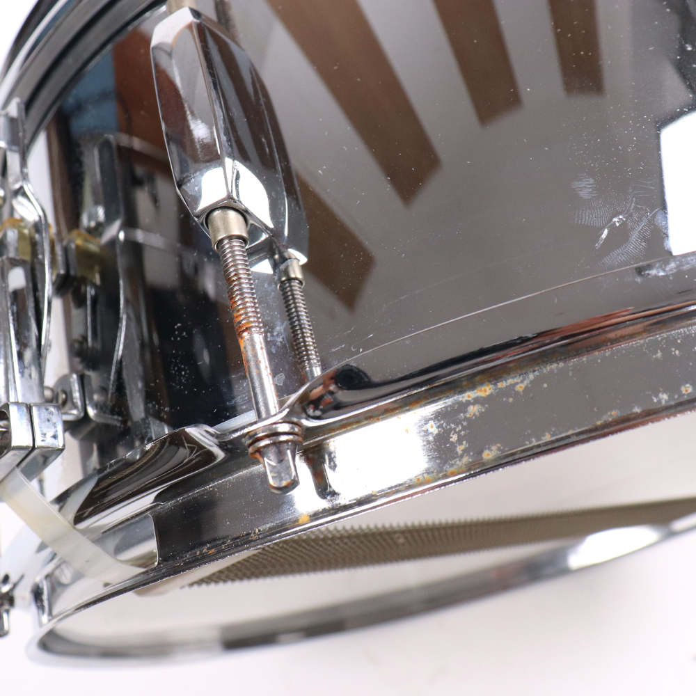 【中古】 スネアドラム パール Pearl Steel shell 14x6.5 サビ画像1