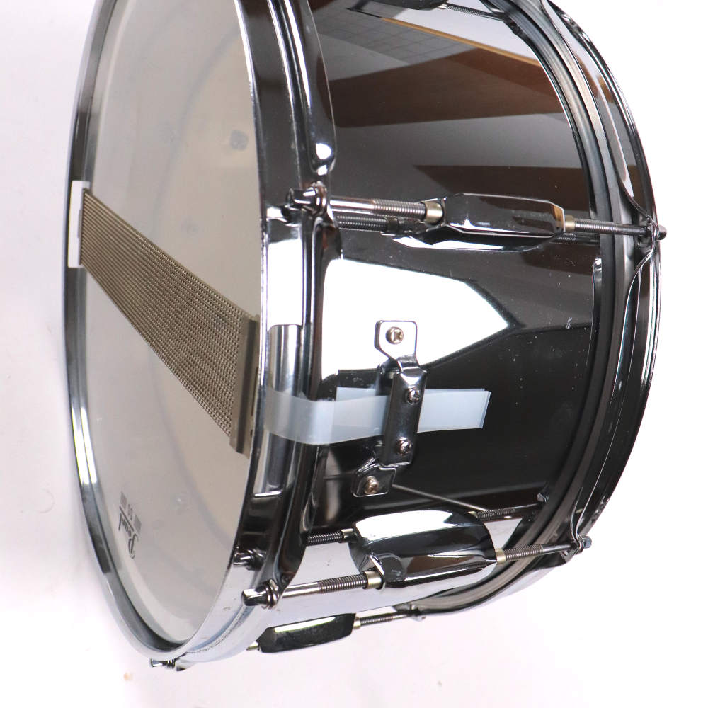 【中古】 スネアドラム パール Pearl Steel shell 14x6.5 ストレイナー 2