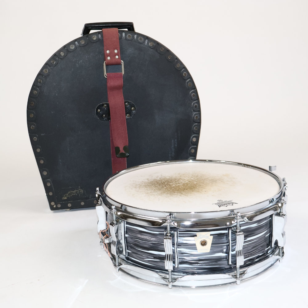 【中古】 スネアドラム ラディック Ludwig LS401 Classic Maple Vintage Blue Oyster 14x5