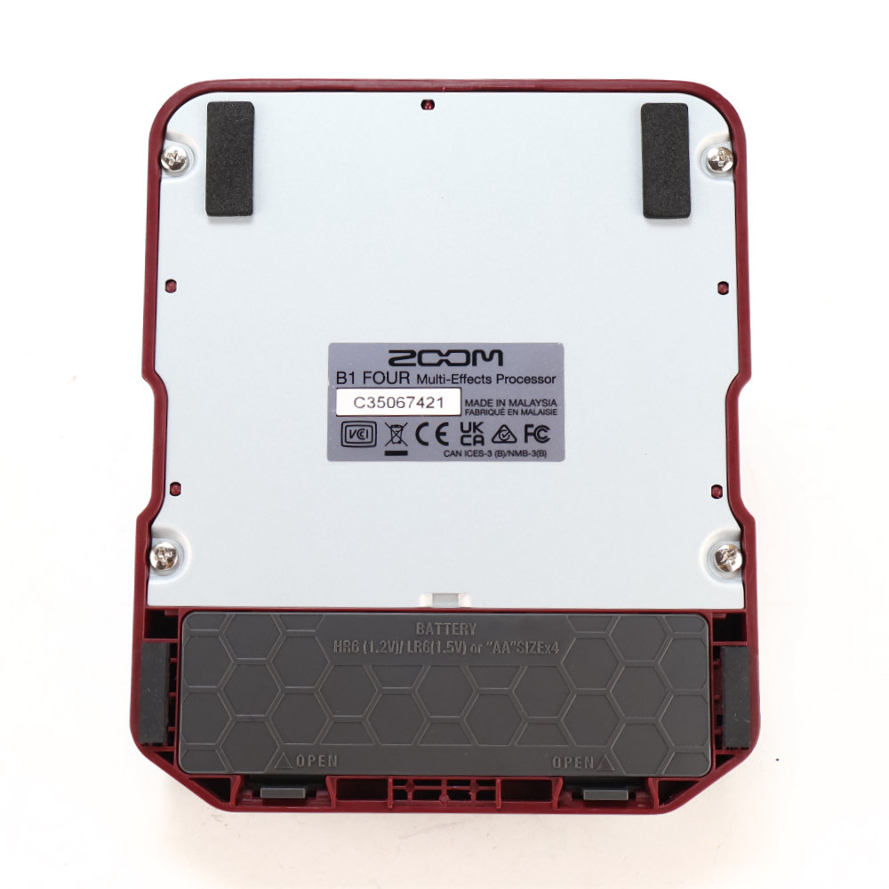 【中古】 ベースマルチエフェクター ZOOM B1 FOUR ボトム画像