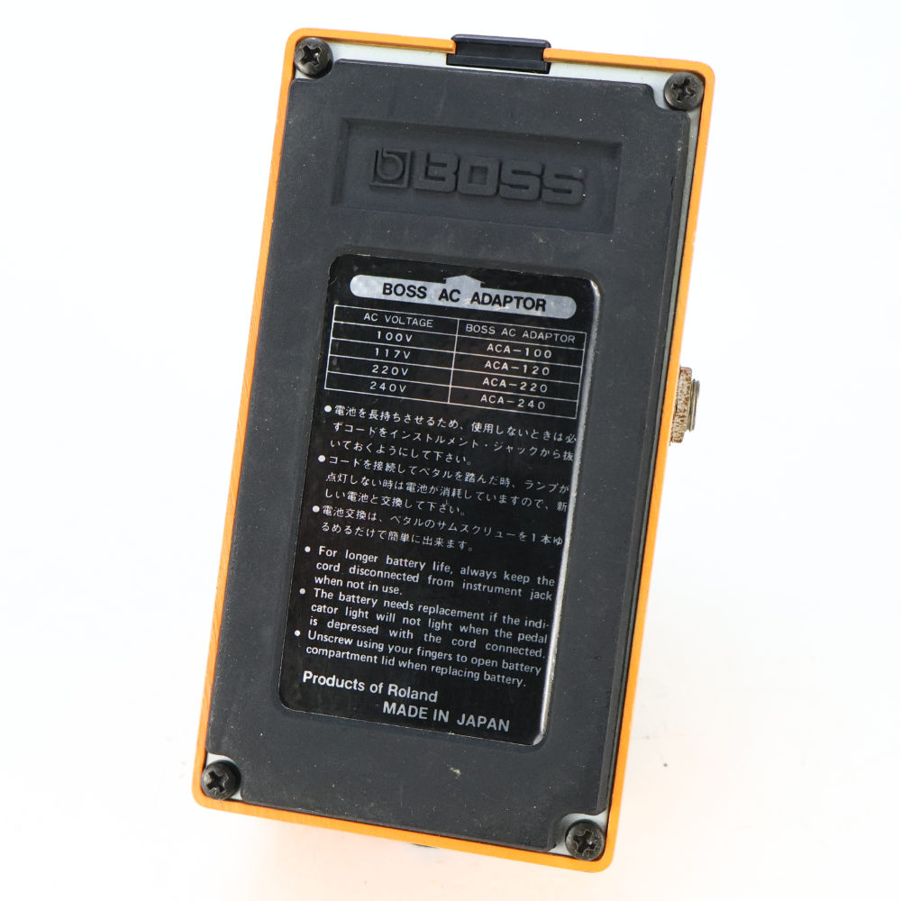 【中古】 ディストーション エフェクター BOSS DS-1 Distortion Made in Japan ギターエフェクター 本体画像 裏
