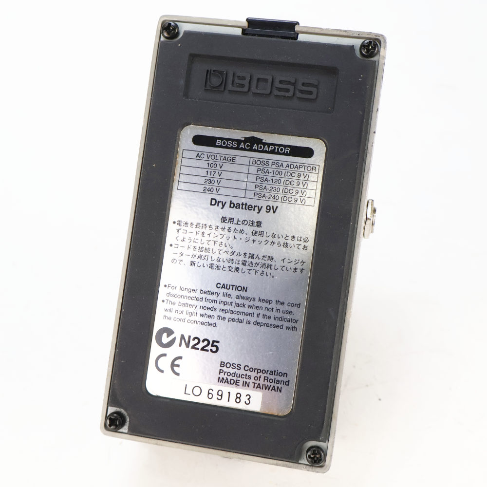 【中古】イコライザー エフェクター BOSS GE-7 Equalizer ギターエフェクター 本体画像 裏