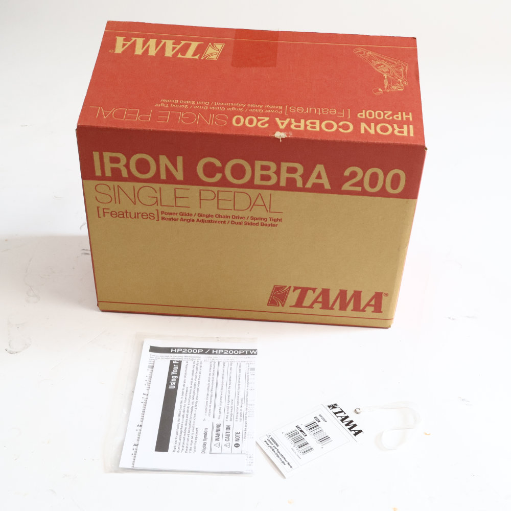 【中古】 ドラムペダル タマ TAMA HP200P Iron Cobra 200 Single Pedal Power Glide アイアンコブラ 付属品