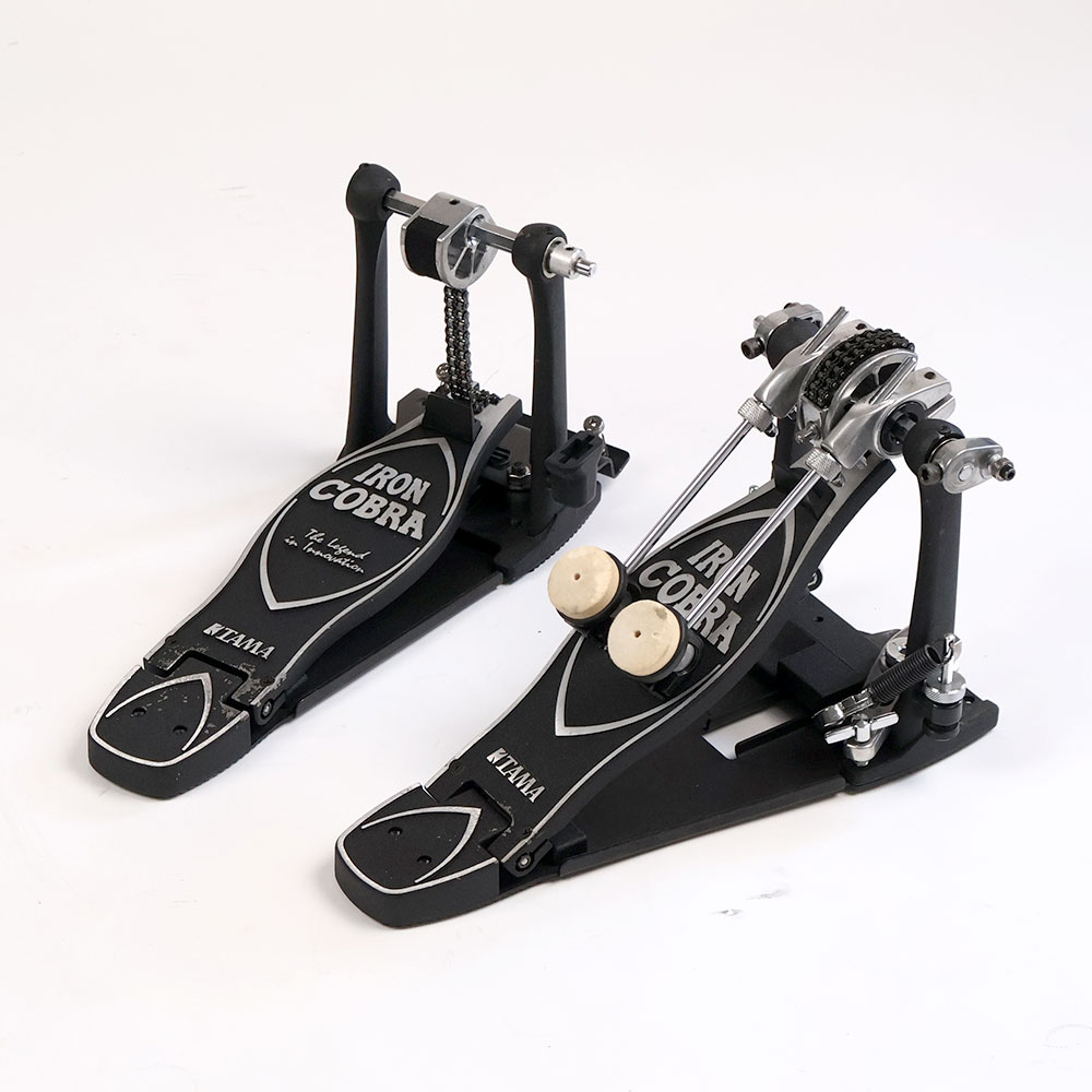 【中古】 ドラムツインペダル タマ TAMA HP900RTW Iron Cobra 900 Twin Pedal Rolling Glide 全体