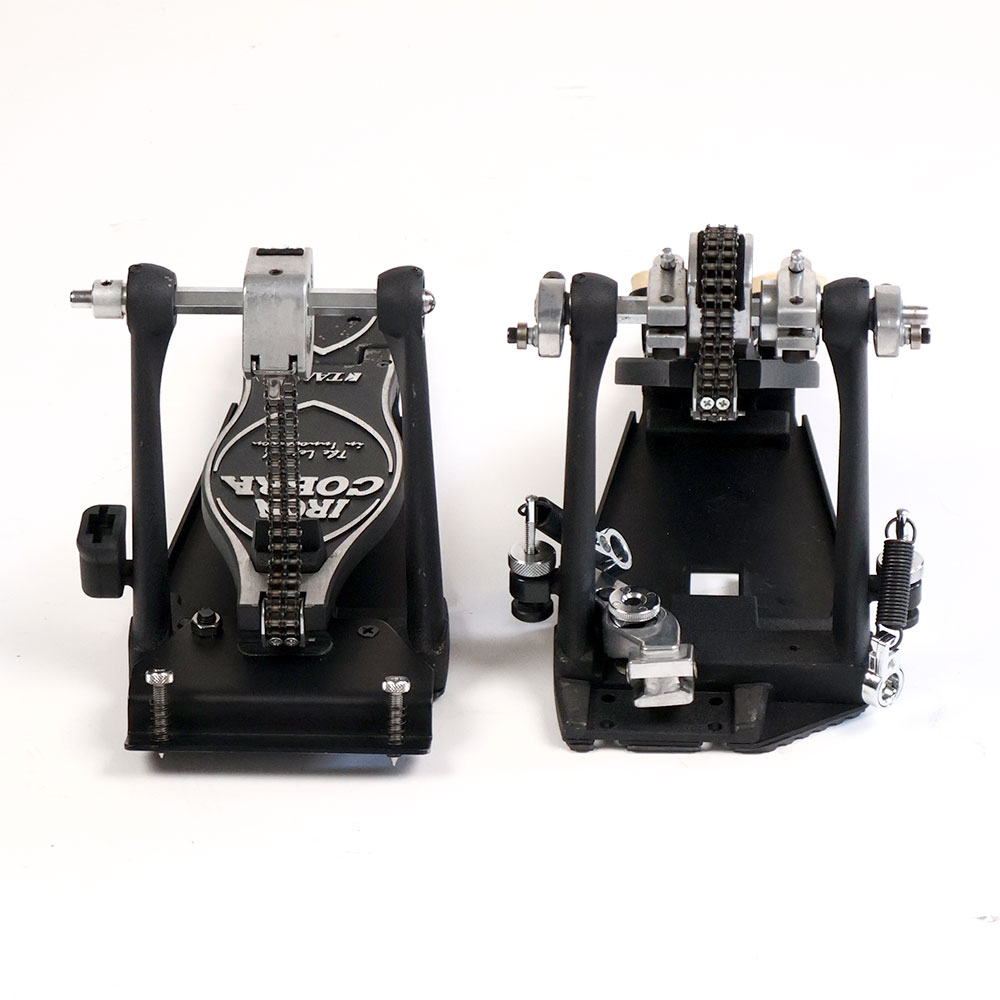 【中古】 ドラムツインペダル タマ TAMA HP900RTW Iron Cobra 900 Twin Pedal Rolling Glide つま先側