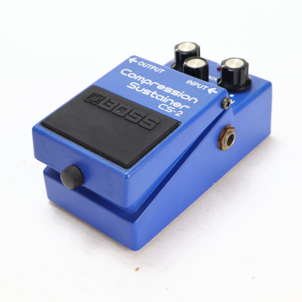 【中古】コンプレッサー エフェクター BOSS CS-2 Compression Sustainer Made in Japan ギターエフェクター 側面