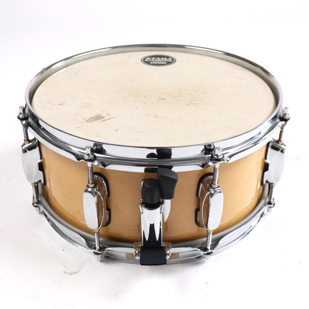【中古】 小口径スネアドラム タマ TAMA Maple Shell 12x5.5 メイプルシェル スネアドラム フロント画像