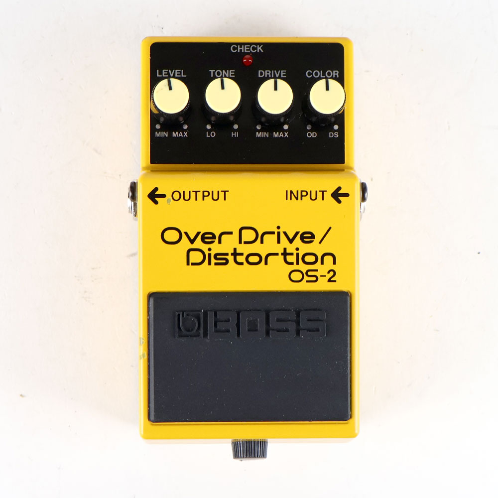 【中古】オーバードライブ ディストーション エフェクター BOSS OS-2 OverDrive Distortion ギターエフェクター 正面