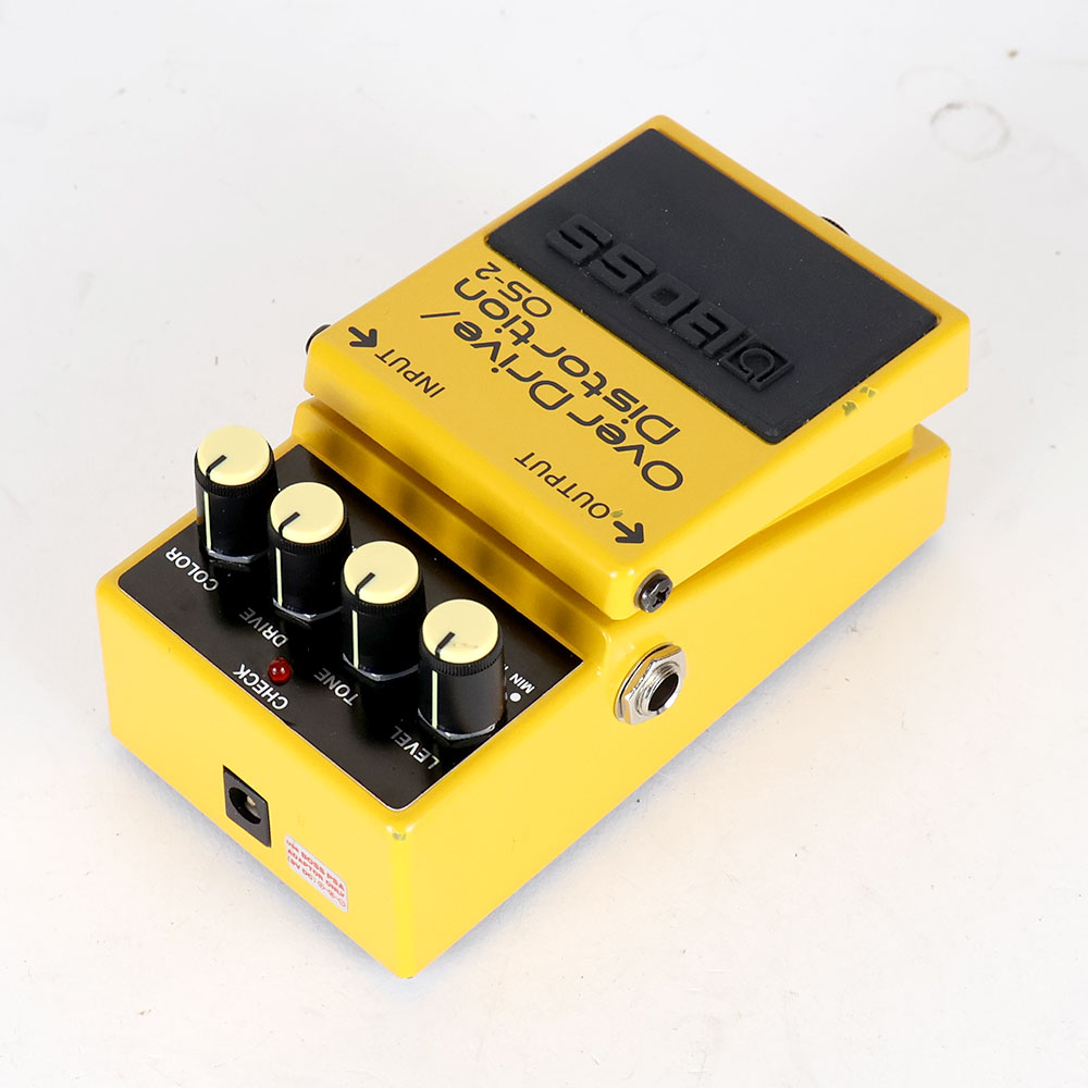 【中古】オーバードライブ ディストーション エフェクター BOSS OS-2 OverDrive Distortion ギターエフェクター 側面
