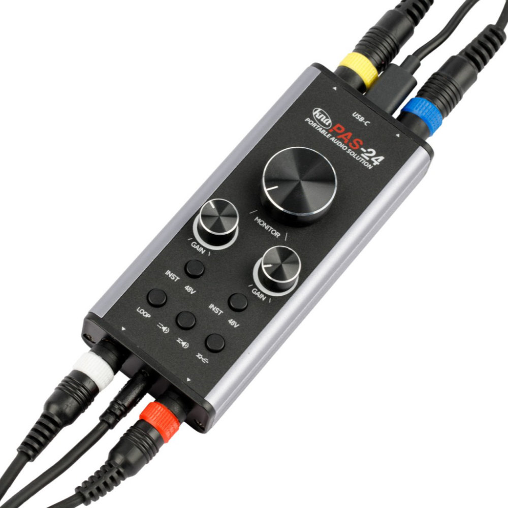 オーディオインターフェイス KNA PAS-24 PORTABLE AUDIO SOLUTION 使用例画像