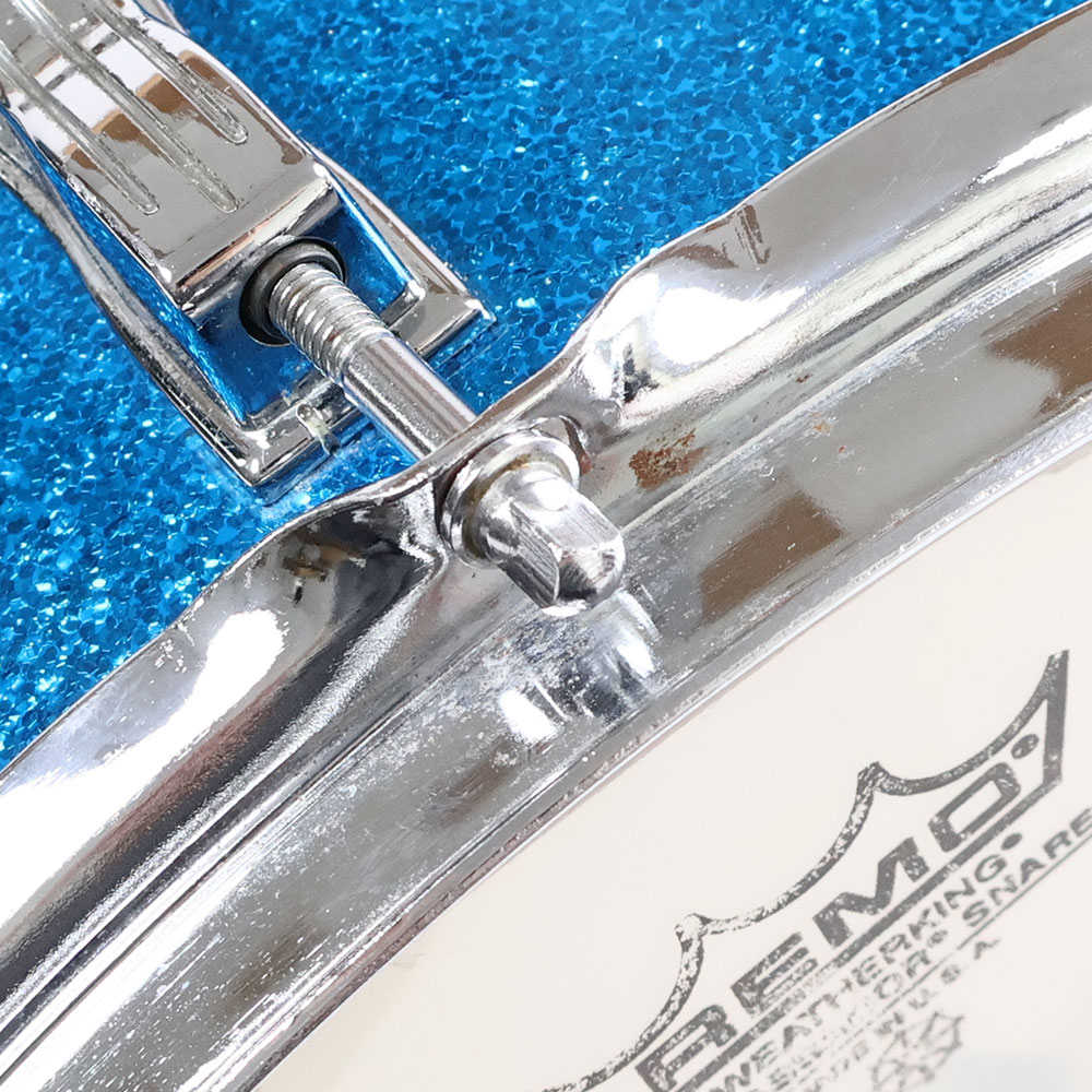 【中古】 スネアドラム ラディック Ludwig 908PC Jazz Festival SPARKLING BLUE PEARL 14x5 ワッシャー欠品画像2