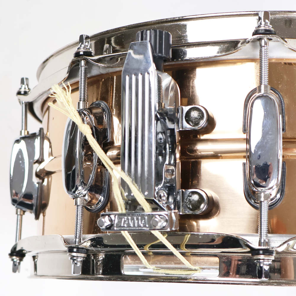 【中古】スネアドラム タマ TAMA PB355 POWER METAL Bronze 14x5.5 スネアドラム ストレイナー