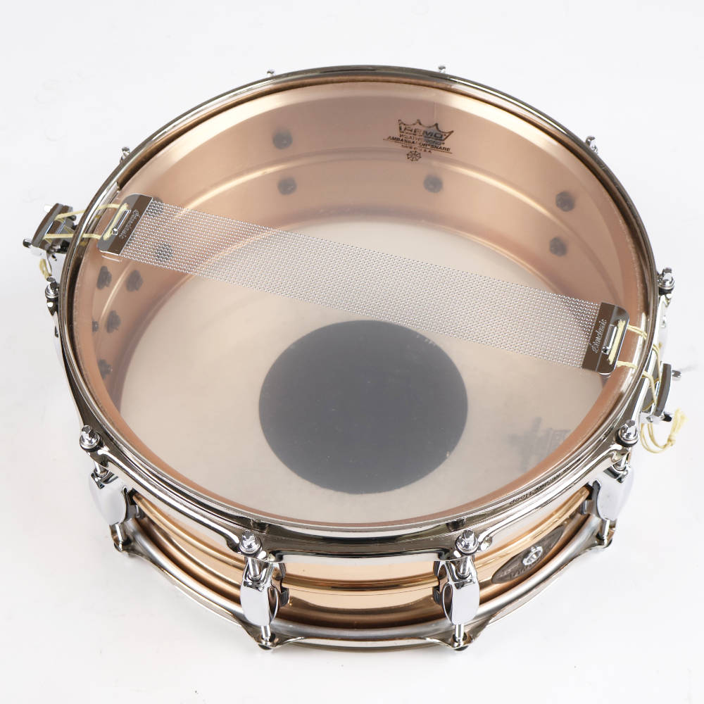 【中古】スネアドラム タマ TAMA PB355 POWER METAL Bronze 14x5.5 スネアドラム 本体画像 裏