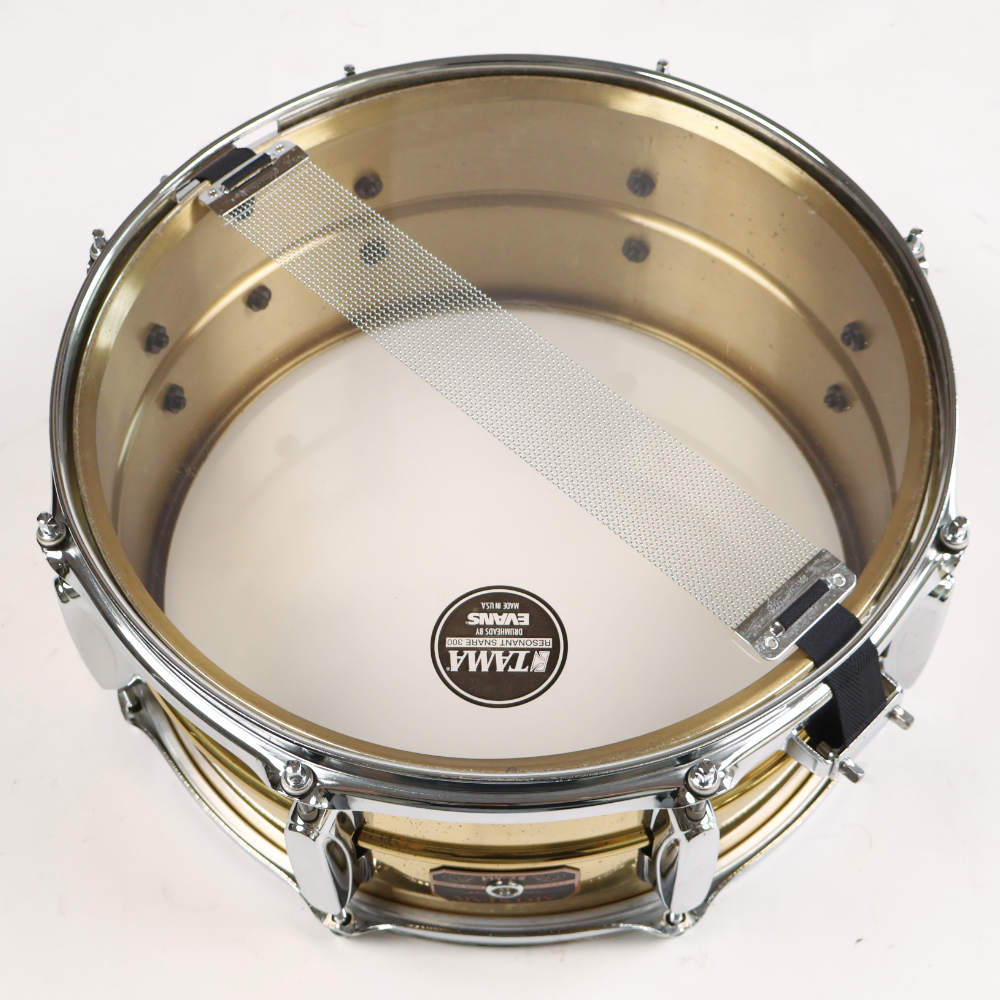 【中古】 スネアドラム タマ TAMA AE265 ARTSTAR ES Brass 14x6.5 スネアドラム Made in Japan 本体画像 裏