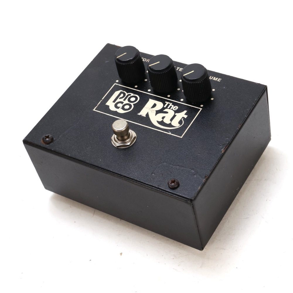 【中古】ディストーション PROCO The Rat Large Box (Big Box)reissue 2000s プロコ ラット ギターエフェクター 斜めアングル画像