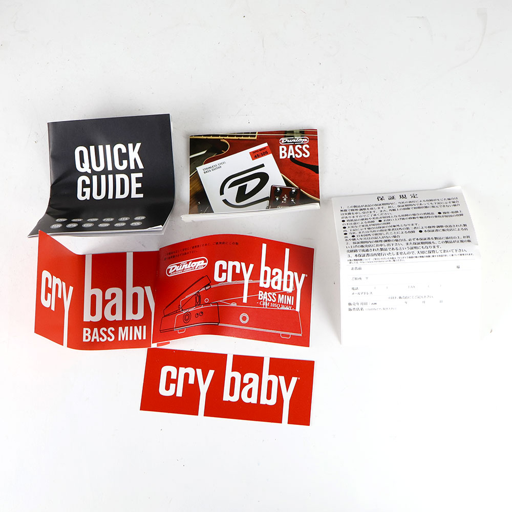 【中古】 JIM DUNLOP CBM105Q Cry Baby Mini Wah ワウペダル 付属品