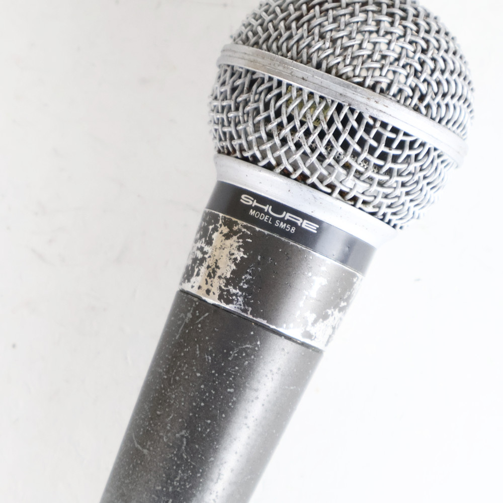 【中古】 マイク ダイナミックマイク ボーカル用 SHURE SM58 ポルシェロゴ Made in USA シュアー 58 ゴッパ シュア ロゴ