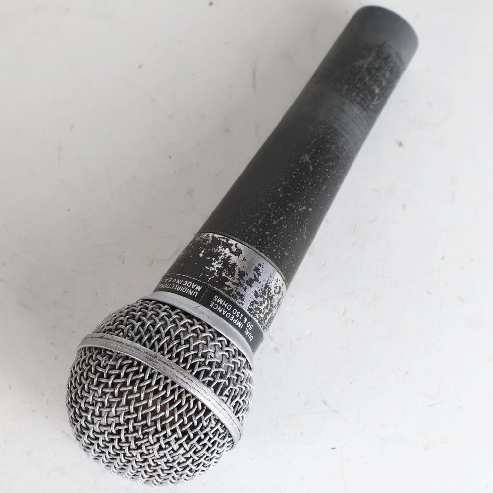 【中古】 マイク ダイナミックマイク ボーカル用 SHURE SM58 ポルシェロゴ Made in USA シュアー 58 ゴッパ シュア アングル