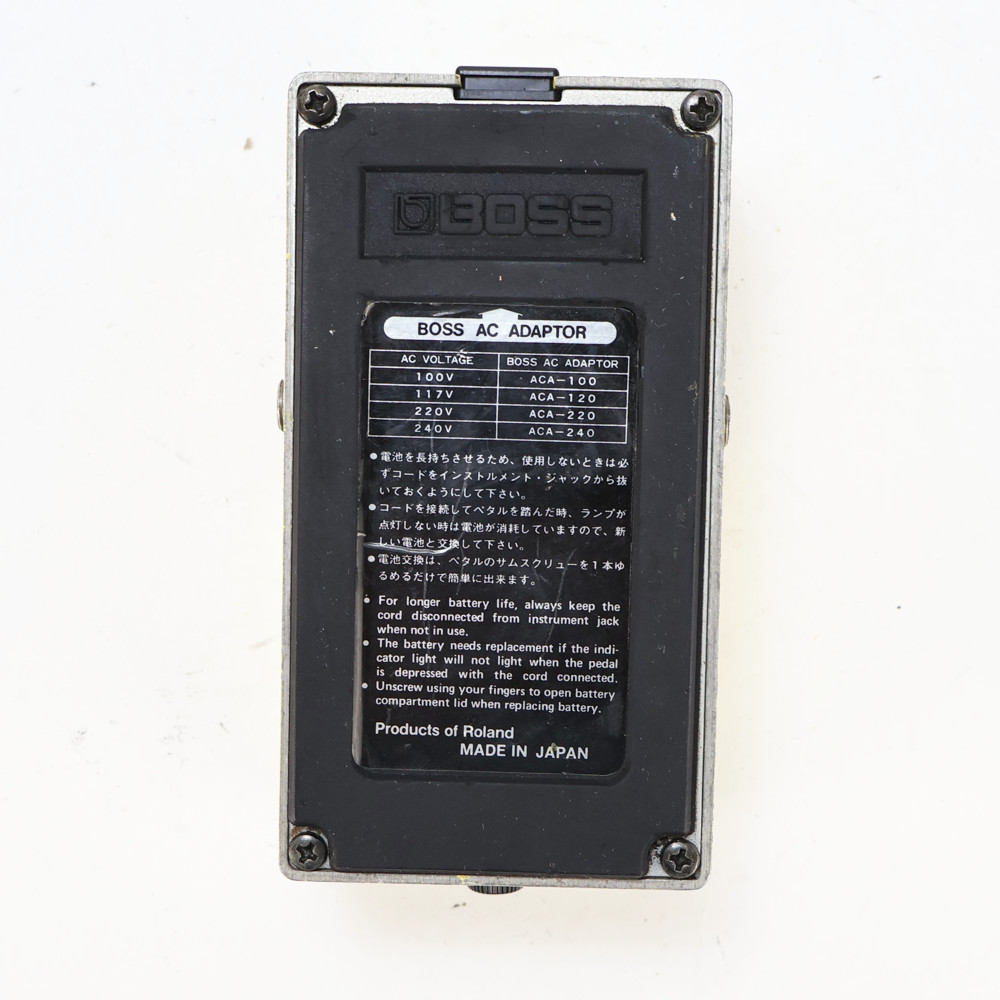 【中古】 スーパーオーバードライブ エフェクター BOSS SD-1 Super Over Drive Made in Japan ギターエフェクター 裏面