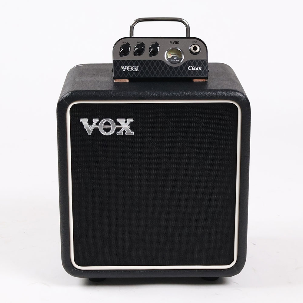【中古】 VOX MV50-CL Clean BC108 小型ギターアンプヘッド スタックセット 正面