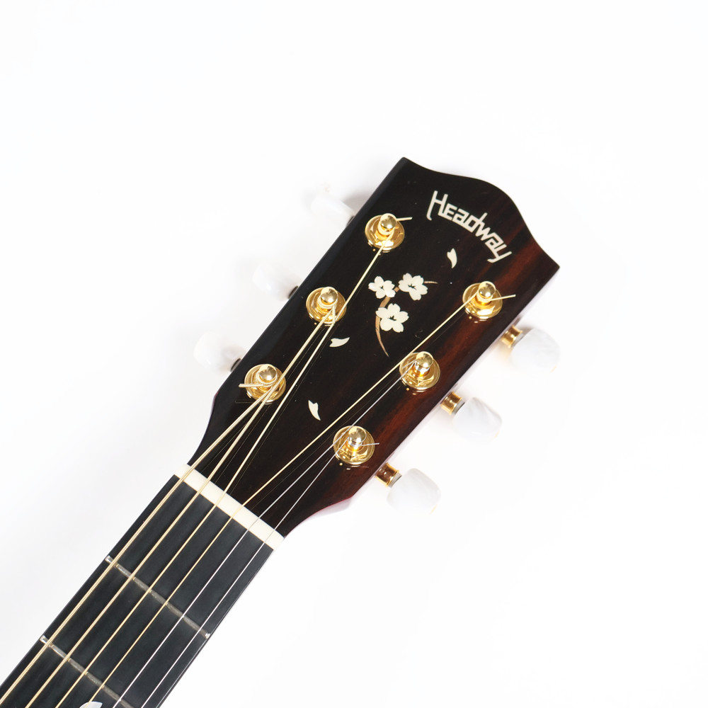 【中古】 アコースティックギター Headway HF-TSUKIMIYOZAKURA ヘッドウェイ 月見夜桜 ヘッド