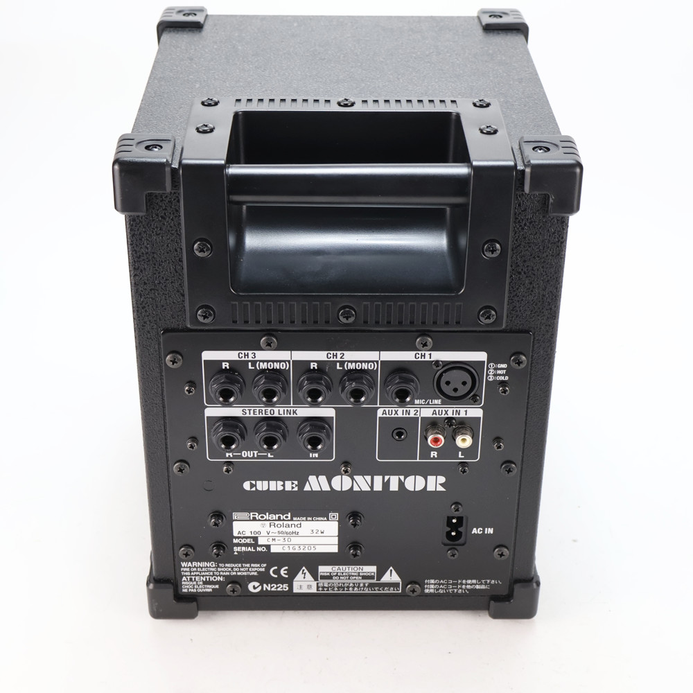【中古】モニタースピーカー ROLAND CM-30 ポータブルミキシングモニター 背面