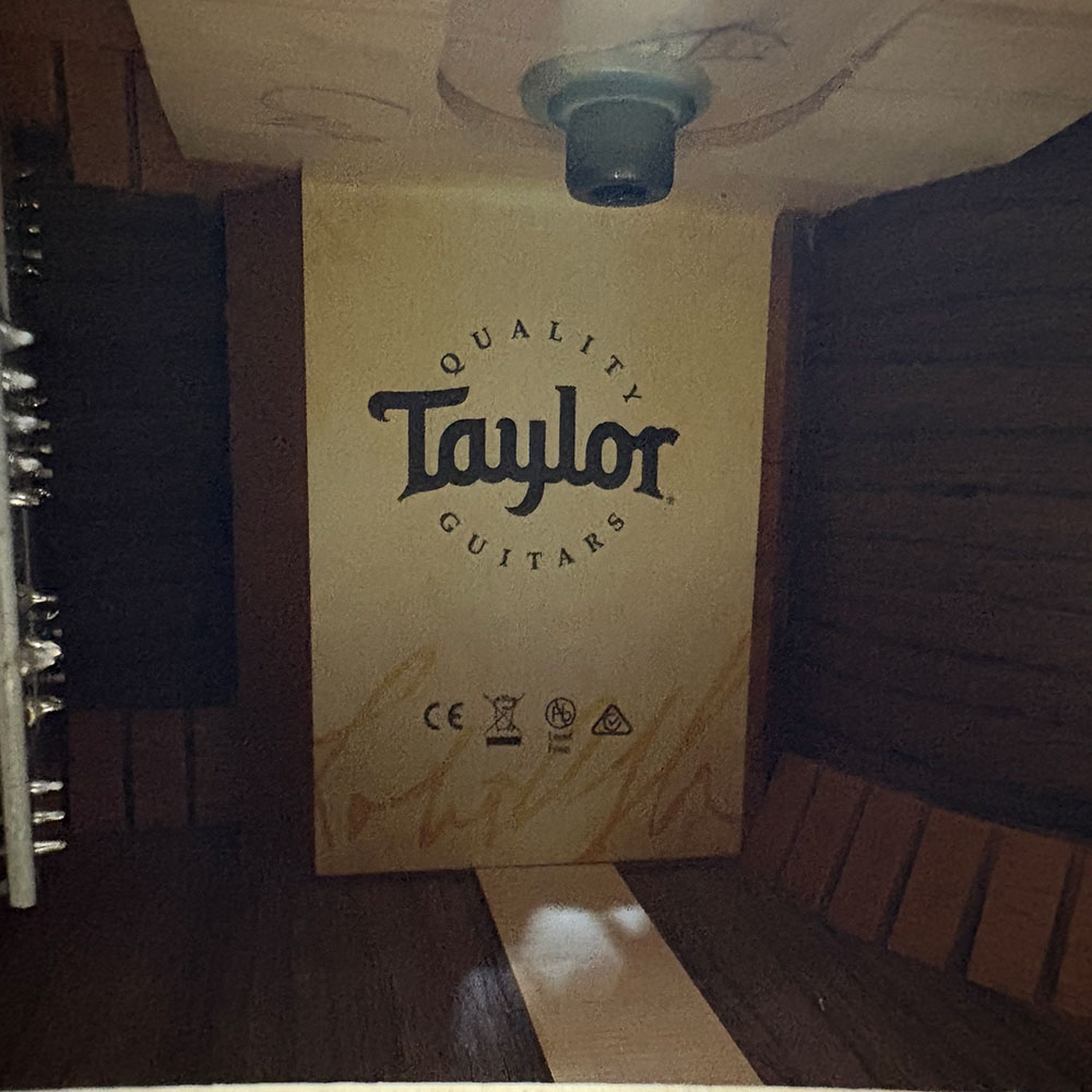 【中古】 アコースティックギター Taylor 814ce V-Class 2020年製 テイラー Vクラスブレーシング採用 ES2ピックアップシステム搭載 内部
