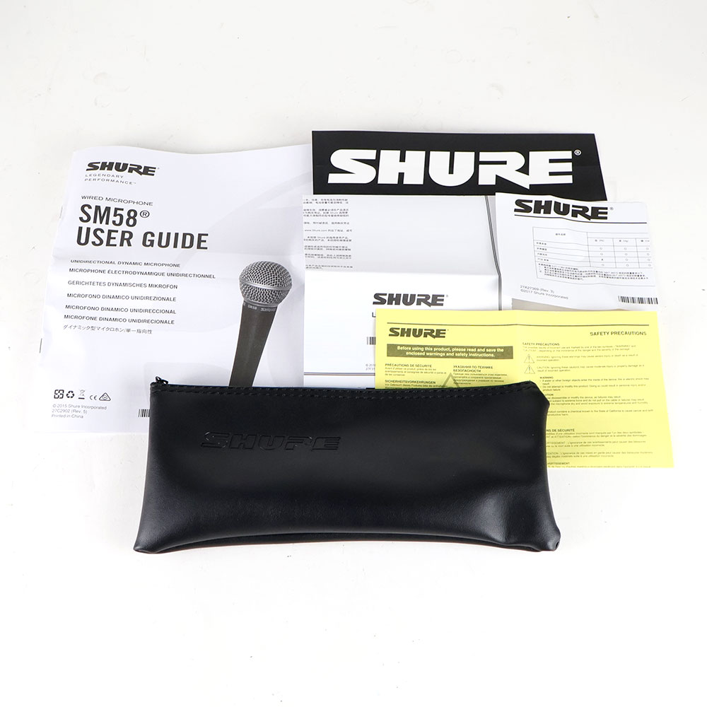【中古】 マイク ダイナミックマイク SHURE SM58SE スイッチ付き シュアー 58 ゴッパ シュア 付属品