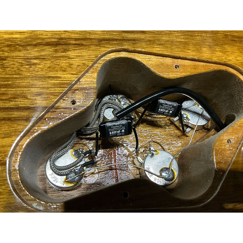 【中古】 エレキギター Bizen Works BURNED Standard ALL KORINA 日本製 ビゼンワークス 配線