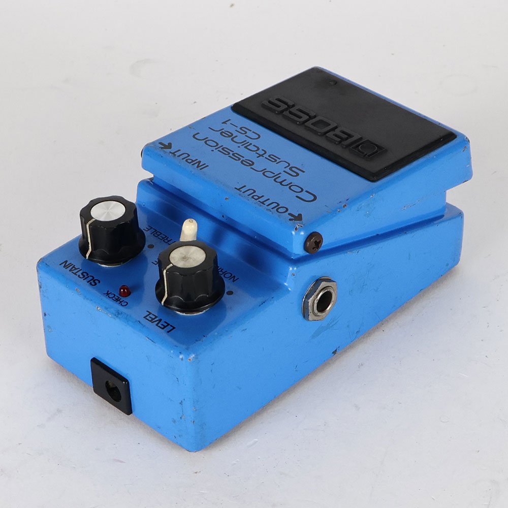 【中古】 コンプレッサー エフェクター BOSS CS-1 Compression Sustainer 銀ネジ ギターエフェクター 全体
