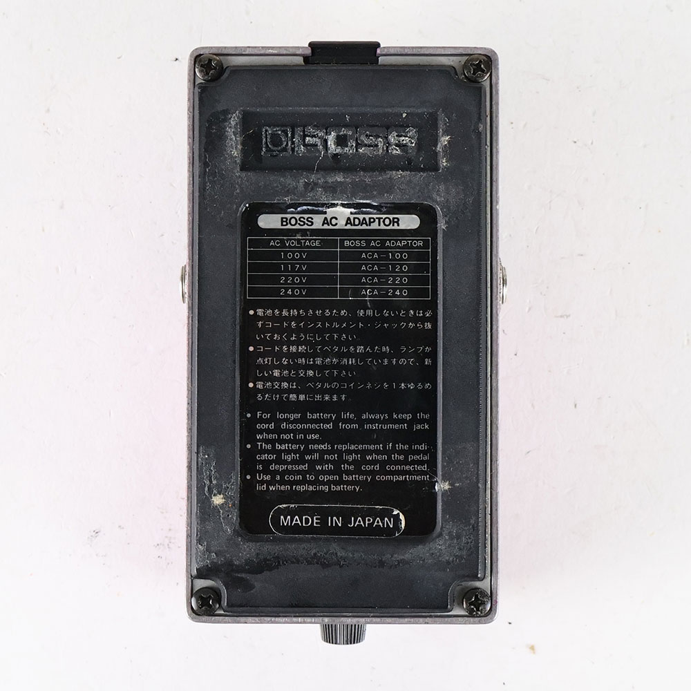 【中古】 フランジャー BOSS BF-2 Flanger Made in Japan Black Label ボス ギターエフェクター 裏面