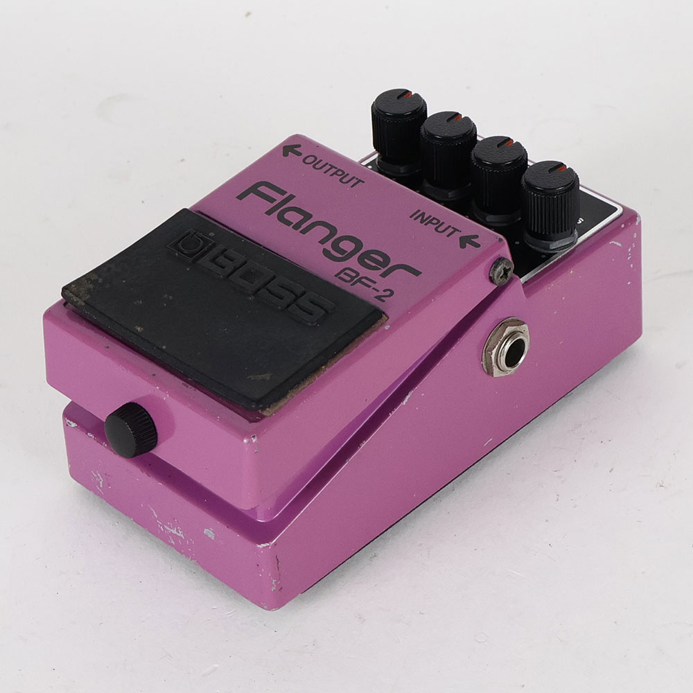 【中古】 フランジャー BOSS BF-2 Flanger Made in Japan Black Label ボス ギターエフェクター 全体