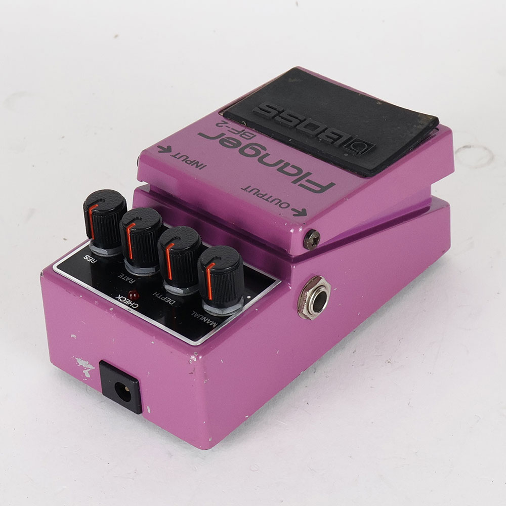 【中古】 フランジャー BOSS BF-2 Flanger Made in Japan Black Label ボス ギターエフェクター 全体