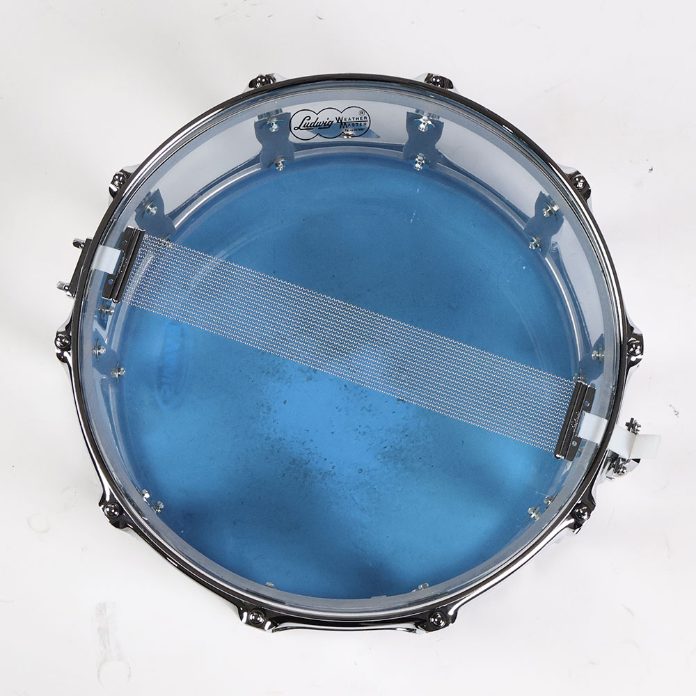 【中古】 スネアドラム ラディック Ludwig LS903V 14×6.5 Vistalite Clear ヴィスタライト アクリルスネア 裏面
