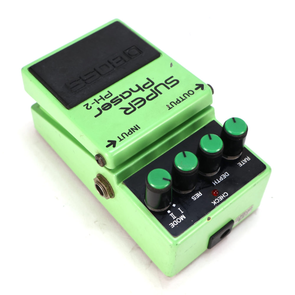【中古】 スーパーフェイザー エフェクター BOSS PH-2 SUPER Phaser Made in Japan ボス ギターエフェクター リア斜めアングル画像
