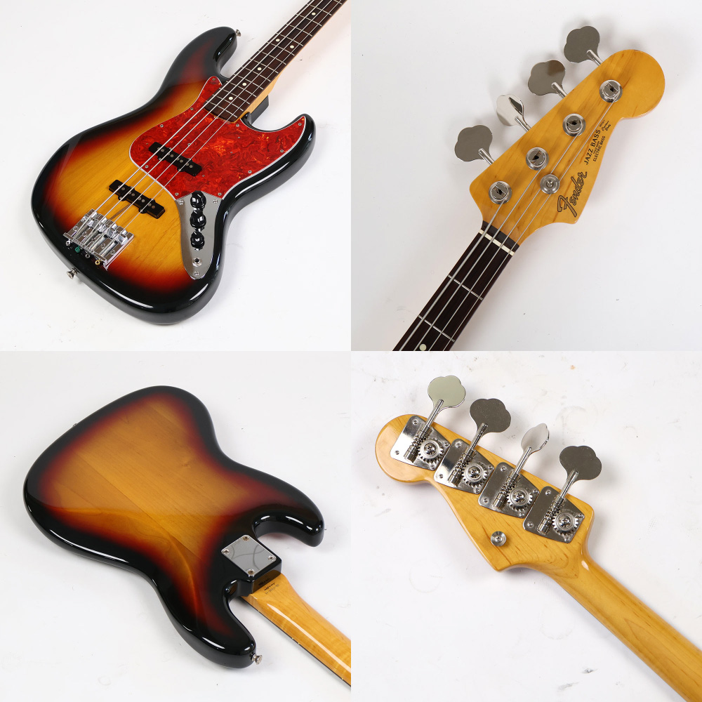 【中古】 Fender Japan フェンダージャパン ジャズベース JB62-58 3TS 1993年〜1994年製 エレキベース ボディ、ネック