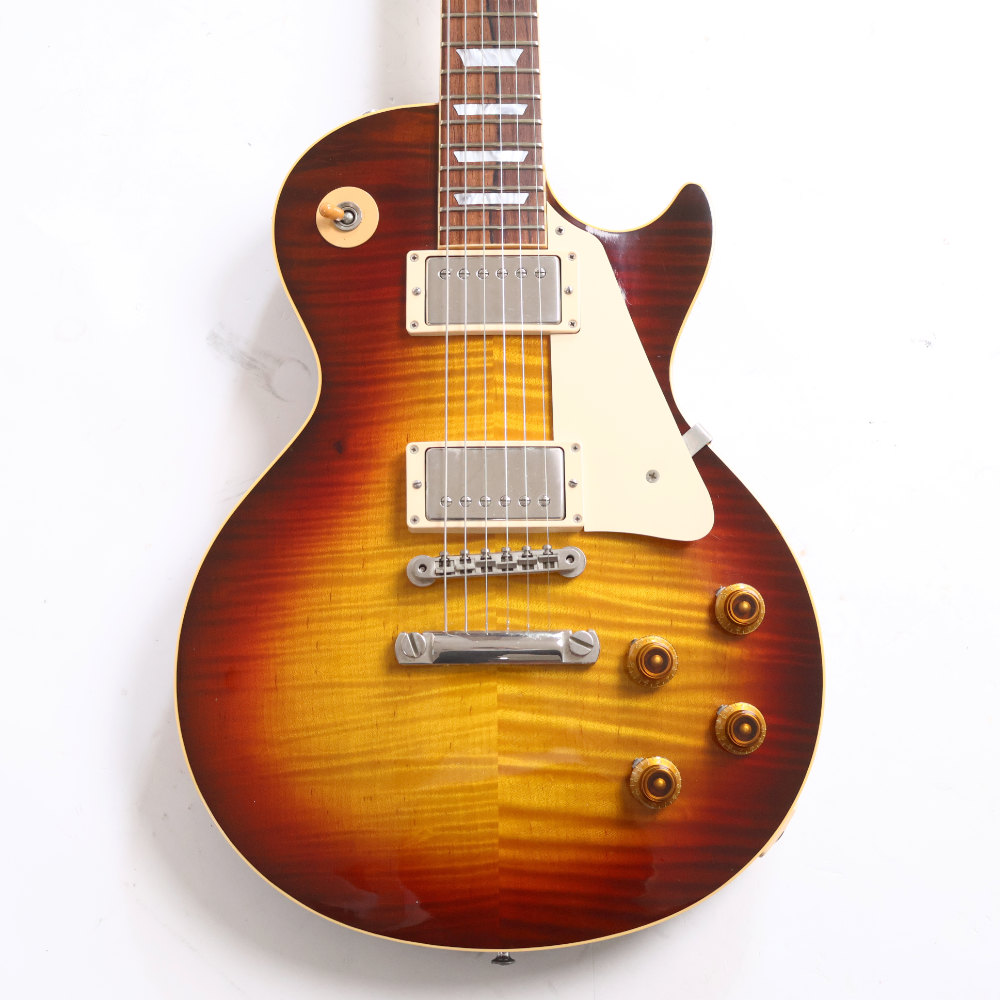 【中古】 エレキギター Gibson Custom Shop Historic Collection 1959 Les Paul Reissue R9 Sunburst 2001年製 4.19kg ワイルドな太いフレイムトップ Good Wood Era ギブソン レスポール 詳細画像