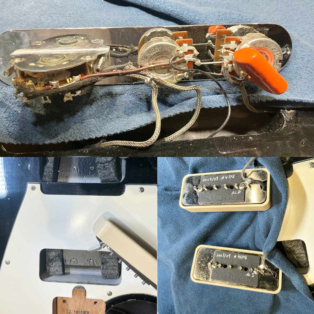 【中古】T.S factory TSファクトリー 151A-SP L/H BK Aged 2025年製 エイジド レフトハンド エレキギター 内部