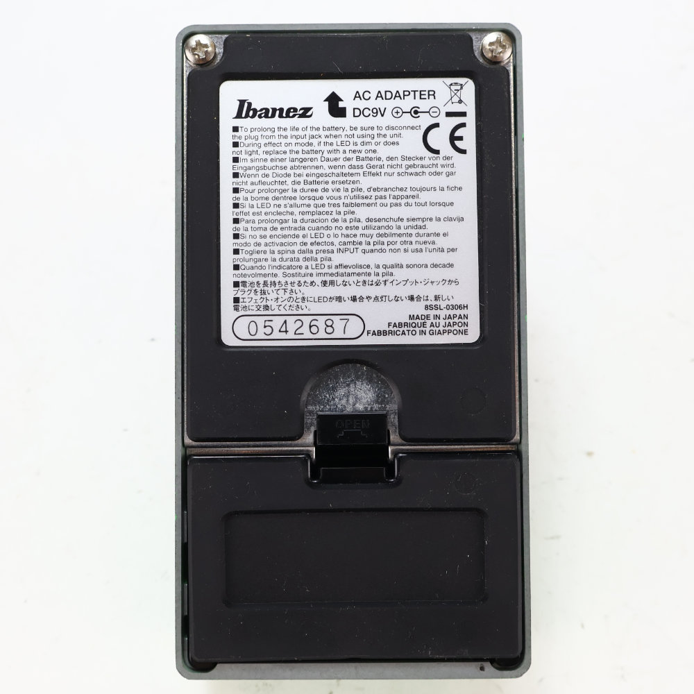 【中古】 オーバードライブ エフェクター IBANEZ TS9 Tube Screamer チューブスクリーマー ギターエフェクター 底面