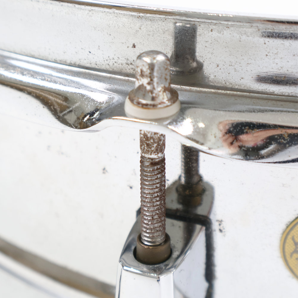 【中古】 スネアドラム パール Pearl SensiTone Steel Custom Alloy 14x5.5 スチールシェル 詳細画像