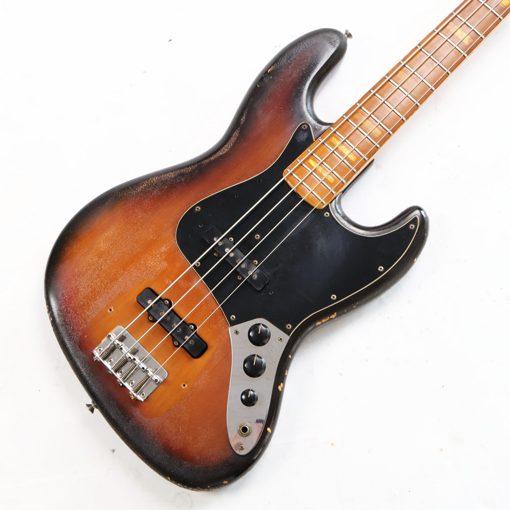 【中古】 Fender USA フェンダー Jazz Bass SunBurst 1974年製 ジャズベース ブロックインレイ 4点止めネック エレキベース ボディトップ