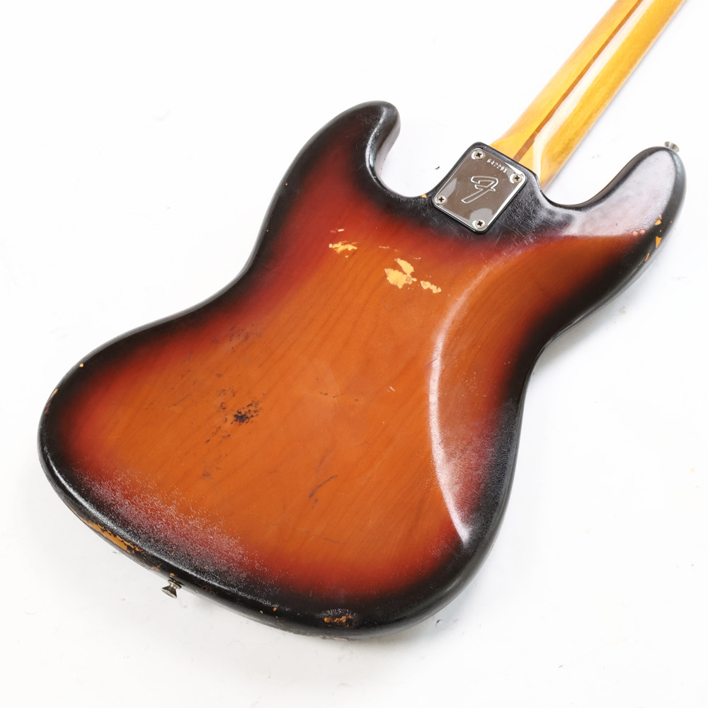 【中古】 Fender USA フェンダー Jazz Bass SunBurst 1974年製 ジャズベース ブロックインレイ 4点止めネック エレキベース ボディバック