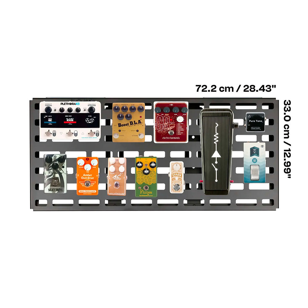 RockBoard RBO B 4.4 QUAD C QUAD 4.4 Pedalboard with Flight Case ハード付きペダルボード 72cm×33cm 設置イメージ