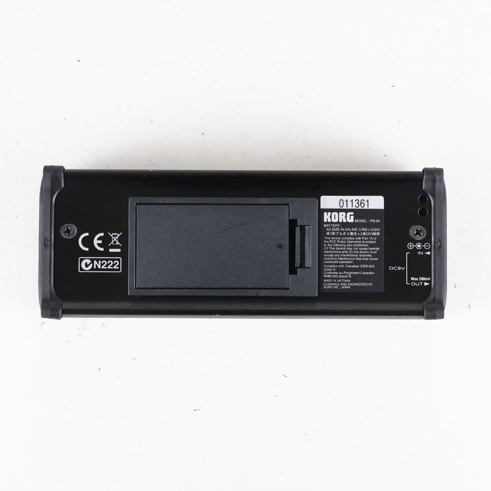 【中古】 チューナー KORG PB-04 PITHCHBLACK PORTABLE コルグ ピッチブラックポータブル 裏面